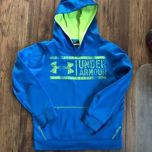 Boy's Youth Small Under Armour Loose Fit Hoodie Pullover Jacket Water Resistant - Picture 1 of 4