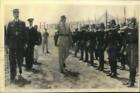 1943 Press Photo French Troops Reviewed By General Henri Giraud - Mjm09759