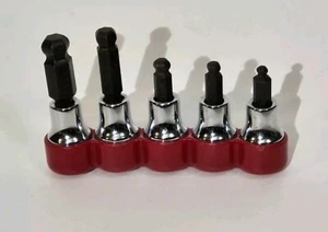 NEW! NOS S-K TOOLS USA🇺🇸 5 Piece 3/8" Drive Metric Ball Hex Bit Socket Set - Picture 1 of 8