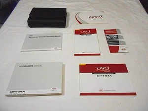 2015 KIA OPTIMA OWNER MANUAL 6/PC. SET WITH NAVIGATION  & BLACK FACTORY CASE  - Imagen 1 de 5