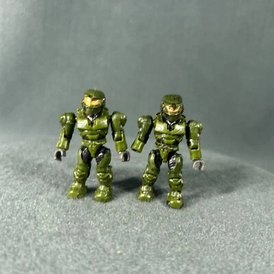 Lote de mini figuras Mega Bloks Construx UNSC Master Chief verde espartano Foto 1 de 4