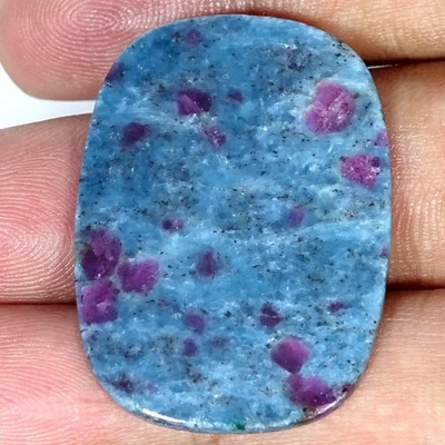 37.30Cts 100% Natural Ruby Kyanite Cushion Cabochon Gemstone 26X36X3MM Foto 1 de 4