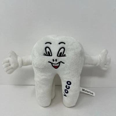 VOCO Tooth MOLARIUS Plush White Stuffed Toy 5" - Image 1 of 4