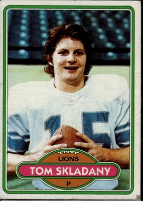 1980 Topps #463 Tom Skladany Detroit Lions - Image 1 of 2