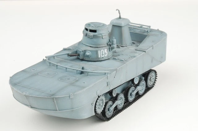 Dragon Models 1/72 Type 2 Ka-Mi Tank #105 IJN w/Floating Pontoon - Image 1 of 2