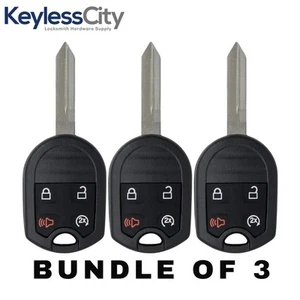 3 X 2009-2018 Ford F-Series Explorer / 4-Button Remote Head Key / OUC6000022 / ( - Picture 1 of 4