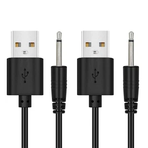 Paquete de 2 cables de carga de CC de repuesto de 2,7 pies, cable de carga rápida USB a CC 2,5 mm... - Imagen 1 de 4