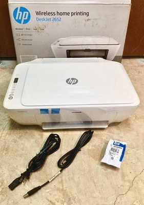 HP DeskJet 2652 Wireless Color Inkjet All-In-One Printer ~ Scan Copy Print ~ New - Image 1 of 4