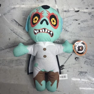 Teal/Blue Ghoul Zombie Black Cape 14" Plush A&A Global EUC clean Halloween Weird - Picture 1 of 3