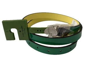 Cinturón de cuero reversible Kate Spade Pavé Spade talla L nuevo con etiquetas - Imagen 1 de 9