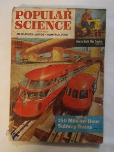 1954 March, Popular Science Monthly Magazine, 150 Mile-An-Hour Subway (CP346) - Picture 1 of 5