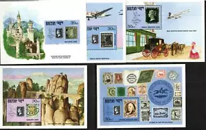 Bhutan Briefmarke 913-917 - Penny schwarz, 150 Jahre - Bild 1 von 1