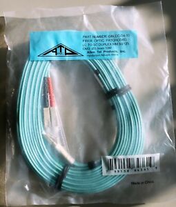 Fiber Optic Cable, Multimode OM3 Duplex LC to SC, 10 M
