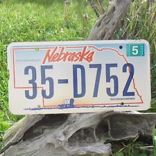 Plaque D'Immatriculation du NEBRASKA (35D752) USA - License Plate