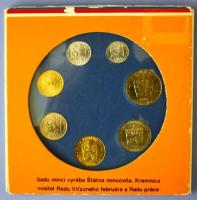 S7 - Juego de 7 monedas de Checoslovaquia 1989 - Casa de la Moneda Kremnica Foto 1 de 4