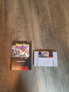 Stunt Race FX (SNES) Super Nintendo Cartridge + Manual 1994 RARE - Picture 1 of 7
