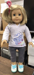 American Girl Doll Blonde Hair/ Blue Eyes Freckles - Picture 1 of 15