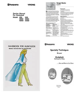 On CD *Viking Huskylock 435 435D 535 535C 535D Service or Instruction & Workbook - Picture 1 of 7