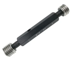 Metric Thread Plug Gage M18 x 2.5 6H Thread Go and NoGO Double Ends Thread Gauge - Picture 1 of 4