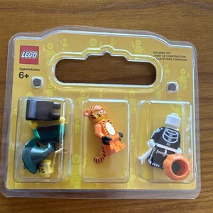 Seltene Lego Halloween Kostüme 3 Stück Figuren Set Zauberer Tiger Skelett Kürbis - Bild 1 von 7