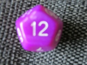 JUMBO DICE D12 AD&D D&D MERP LARP GURPS FRPG PARA JUEGO FAMILIAR EDUCATIVO EN MUY BUEN ESTADO - Imagen 1 de 2