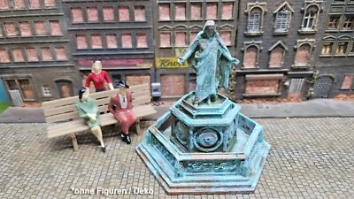 1/35 Brunnen "Jesus" Denkmal Bronze Statue Stadt Diorama XXL 1:32 ggf gealtert - Bild 1 von 4