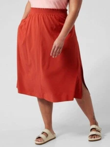 Athleta Savannah Skirt ,Currant Red, Size 1X(Plus) NEW! #798610 - Picture 1 of 4