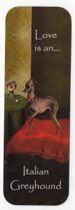 ITALIAN GREYHOUND DOG BEAUTIFUL DOG BOOKMARK SAME IMAGE BOTH SIDES GREAT GIFT - Bild 1 von 1