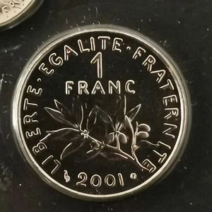 1 FRANC SEMEUSE 2001 BU 125000 Ex. / SEALED FROM THE BOX SET / UNC FRANCE - Picture 1 of 2