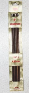 Colonial Rosewood Set of 5 Double Point Size US 5.5 (4mm) Knitting Needles NIP - Picture 1 of 4
