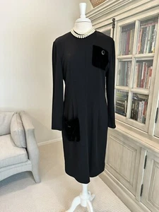 Vintage Carlisle Wool Dress 14 - Picture 1 of 4