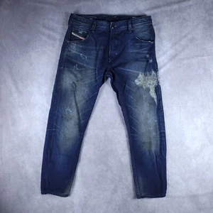 Diesel Mens 30W 30L (32W 27L Measured) Jeans Krayver Hemmed Distressed Tapered - Picture 1 of 13