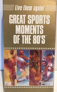 Vintage Vhs Tape - Great Sports Moments Of The 80’S - Imagen 1 de 7