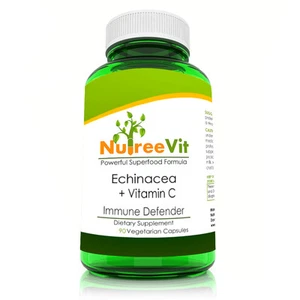 Echinacea orgánica pura + vitamina C - defensa inmune - Imagen 1 de 2