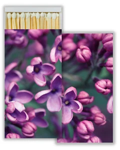 Lilacs Large Decorative Candle and Fireplace Wooden Matches - One Box (1) - Picture 1 of 2