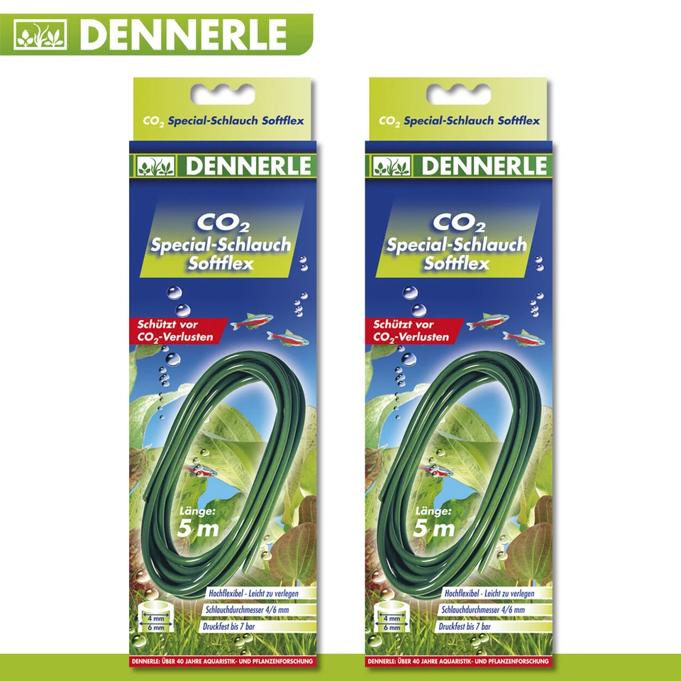 Dennerle 2 X 5 M CO₂ Spécial Tuyau Softflex Accessoires D'Aquarium - Photo 1/1