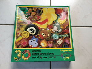 Wood Chunky Lollypop zoo!  30 Chunky Extra Large Pieces - Ages 4 to 8 Puzzle