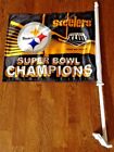  Pittsburgh Steelers     Auto Flag New  Rare   Super Bowl Xliii Champions