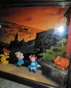 Muñeca Ann Raggedy diorama calabaza que no podía sonreír Ooak Halloween Comic Con - Imagen 1 de 1