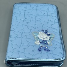 VTG Sanrio Hello Kitty 2002 Blue Butterfly Planner Agenda Diary Card Pic Holder