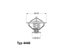 Borg Warner (Wahler) 4446.83D Thermostat, Coolant for Citroën Fiat Lancia lada - Picture 1 of 3