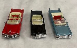 3 New-Ray Diecast 1:43 Model Cars 1955/1959/1976 Cadillacs - Quality~!