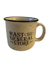 MAST GENERAL STORE 14 Oz Coffee Mug Tea Cup With Blk Specks