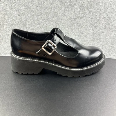 Zapatos de plataforma Madden Girl Crate Mary Jane para mujer 11M negros correa en T gruesos Y2K* Foto 1 de 4