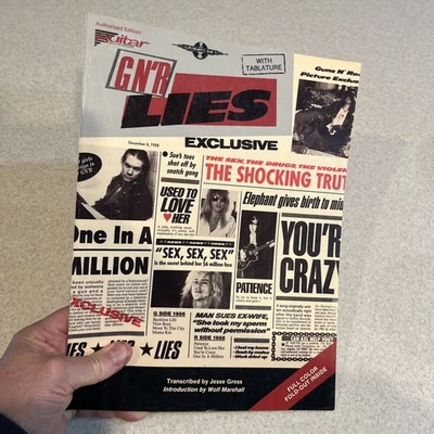 Guns N Roses Lies Tab 吉他标签书平装樱桃巷标签 — 第 1/3 张图片