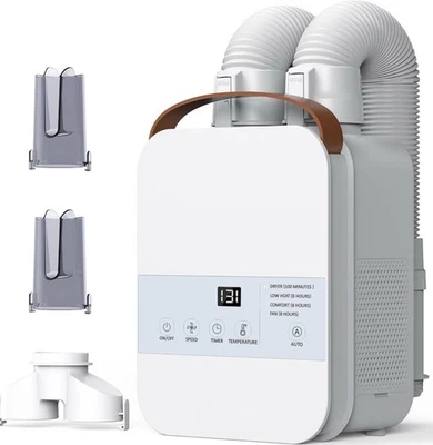 Портативный подогреватель одеял, удобный теплый воздух для кроватей, сушка пота, 3 скорости... - Изображение 1 из 4