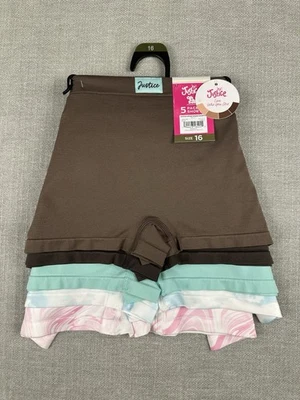 Paquete de 5 calzoncillos cortos para niños Justice talla 16 multicolor Love Who NUEVO Foto 1 de 4