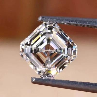 Certified 1 Carat Asscher IGI Loose Lab Grown CVD Diamond D Color VVS1 clarity ! - Image 1 of 4