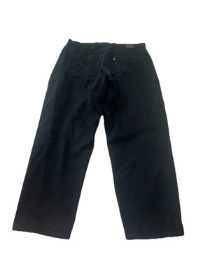 Pantalones de mezclilla Levis Silvertab para hombre 38x32 negros lavados oscuros holgados patinador Y2K grunge hip hop Foto 1 de 4