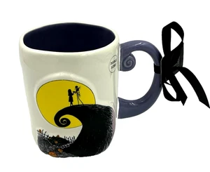 Taza de Halloween Rae Dunn Disney Pesadilla antes de Navidad Jack Skellington Sally - Imagen 1 de 4